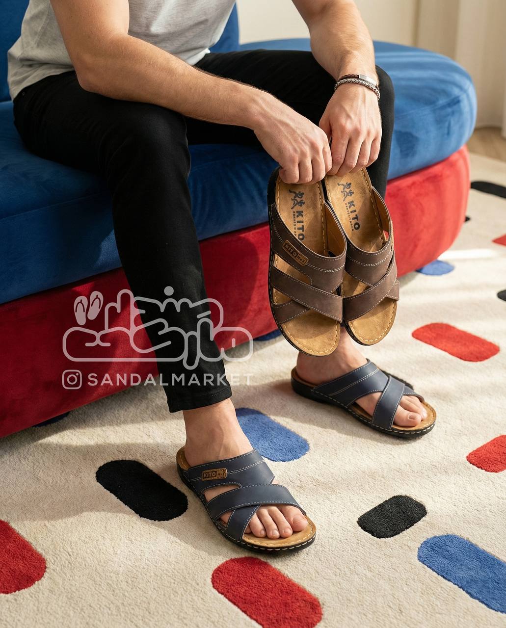 صندل طبی مردانه مدل دبی