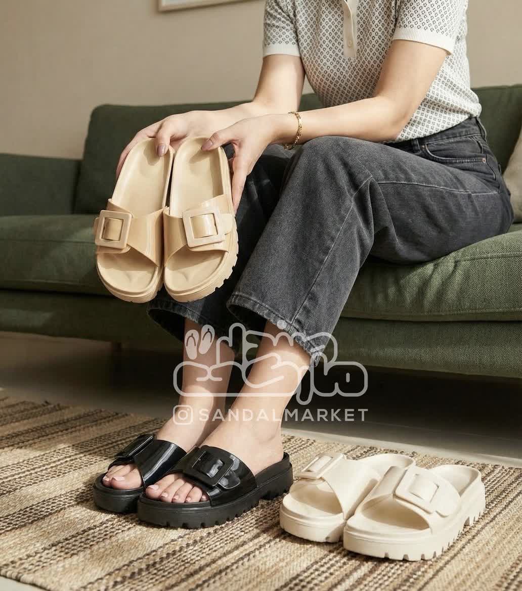 دمپایی زنانه هانا سگک دار